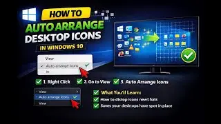 How to Auto Arrange Desktop Icons in Windows 10 | Windows 10