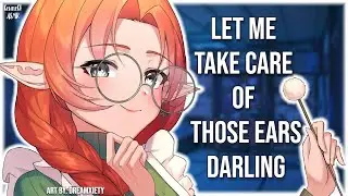 [3DIO] Wholesome Elf Girlfriend Ear Cleaning Ritual ASMR | Fluffy Ear Picks & Cozy Ear Treatment