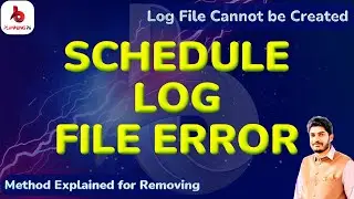 How to remove the schedule log file error in primavera p6 | Tips and Tricks Primavera | PlanningP6 |
