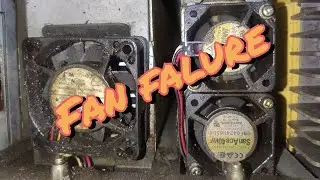 Fan failure. Fanuc. We clean the fans and not only.