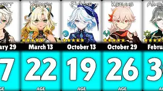 Genshin Impact: Characters Ages