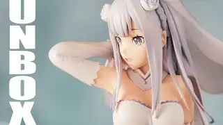 Re:Zero Emilia Wedding Ver. PHAT! Anime Figure Unboxing
