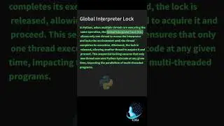 Global Interpreter Lock (GIL) | Python Interview QNA Shorts - 01| 