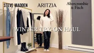 ARITZIA, ABERCROMBIE, STEVE MADDEN... WINTER TRY-ON HAUL | Everything I got on Black Friday 2022