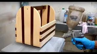 Proyecto fácil para practicar la carpintería, caja de herramienta o multiusos