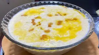 الرز باللبن على طريقتي  / مديدة الرز /المطبخ السوداني