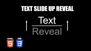 Text Sliding Reveal Hover Effect | HTML & CSS Tutorial