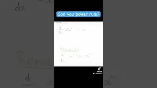 Derive with a negative power #math #calculus #derivative #powerrule