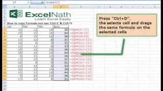 How to copy Formula not use Ctrl+C & Ctrl+V