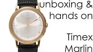 unboxing & hands on - Timex Marlin in Gold