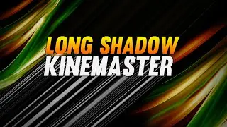 How to Make 2D Text Animation in Kinemaster & Pixellab || Long Shadow Text Animation