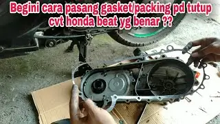 Ganti gasket/packing tutup cvt sepeda motor matic ll Gampang & simple