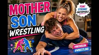 Mother Son Wrestling 