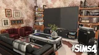 Musician’s Lofted Industrial 🎸🌆 | 701 ZenView Apartment | No CC | Sims 4 Speed Build