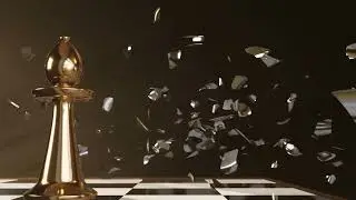 Chess Destruction Animation made in Blender 3D | Blender Creations