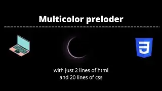 How to make a colorful preloader | Multicolor | Very easy | Abhicoder 