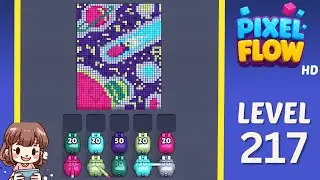 Pixel Flow Level 217 Solution Walkthrough