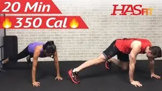 20 Minute Fat Burning HIIT at Home Cardio Workout Without Equipment Full Body Workout No Equipment