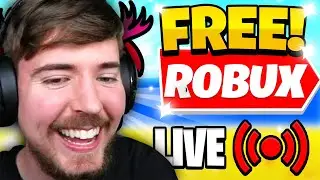 🔴FREE 100,000 ROBUX GIVEAWAY LIVE! (FREE ROBUX)