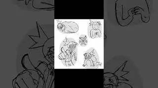 The creature 👹 #shorts #short #animation #animatic #art #ibispaintx  #memes