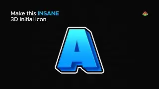 Make this INSANE 3D Initial Icon! 🔥
