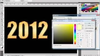Gold type font design tutorial for adobe photoshop cs4