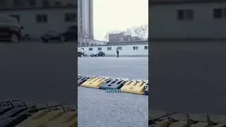 Speed Bump With Hidden Net