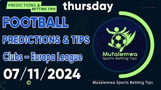 FOOTBALL PREDICTIONS TODAY 07/11/2024 PREDICTIONS TODAY | BETTING TIPS, #betting@sports betting tips
