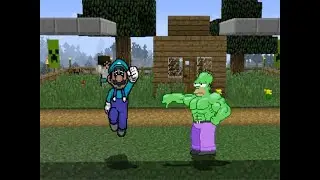 SK MUGEN - Super Luigi vs Homer Kut Out