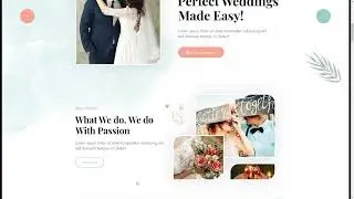 Bridely Wedding and Event Management PSD Template ceremony wedding blog