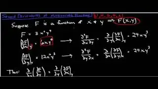 Second Order Mixed Partial Derivatives