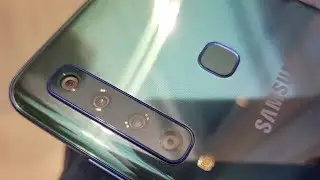 first quad cameras smartphone conform Galaxy a9 (2018) AI