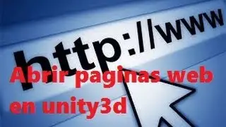 Unity|Como abrir Paginas URL