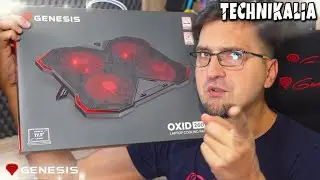 Cichy wentylator, podstawka pod laptopa 17,3