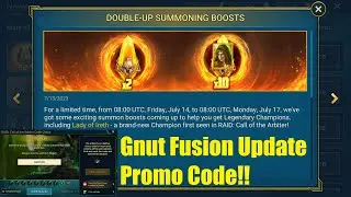 PROMO CODE!! Gnut Fusion Progress, Fire Knight and more!!