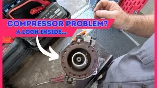 Let's take a look inside an A/C COMPRESSOR that rattles but worked