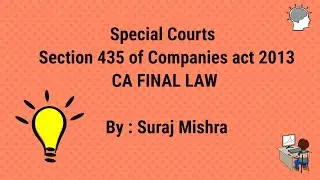Special courts Section 435 of companies act 2013
