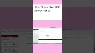 How to Upload PDF using Elementor | 