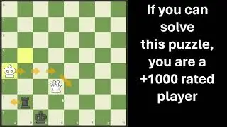 If You Can Solve You Are 1000+ Rated Player Puzzle 1 - Chess Series.  Black to play and draw.