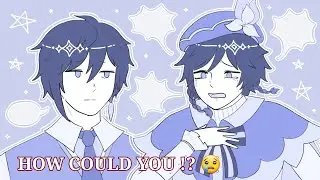 🌺 Zhongven Dinner Date Gone Wrong { Genshin Impact }