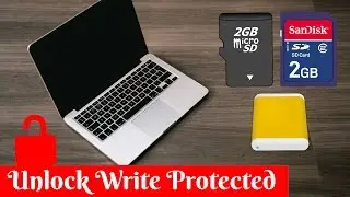 How to Unlock a Write Protected USB Drive, a SD or Micro SD Memory Card or a Hard Drive