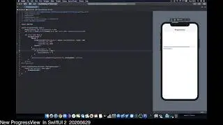New ProgressView  in SwiftUI 2 20200629