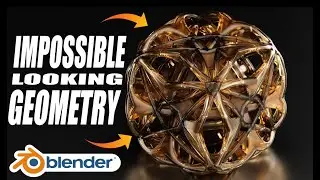 Blender Tutorial - Create An impossible Looking 3D Geometry Art in Blender / 