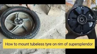 Easy way of mounting tubeless tyre