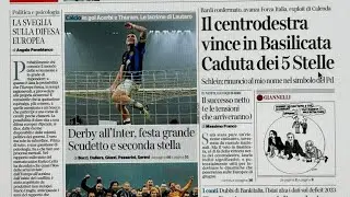 RASSEGNA STAMPA 23 APRILE 2024 QUOTIDIANI NAZIONALI ITALIANI  PRIME PAGINE DEI GIORNALI DI OGGI