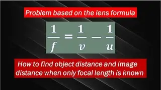 Lens formula model problem