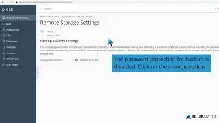 How to Encrypt a Database Password in a Plesk Backup   BLUE ARCTIC