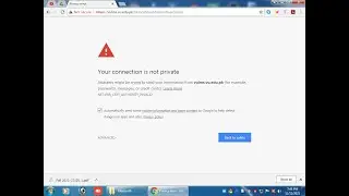 your connection is not private error in vulms by vu student help point