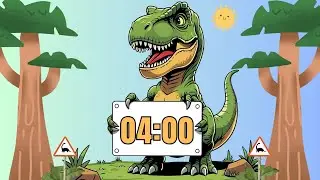 4 Minute Timer | Background Music & Alarm! [ 