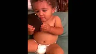 Jermell kissing granny on Skype